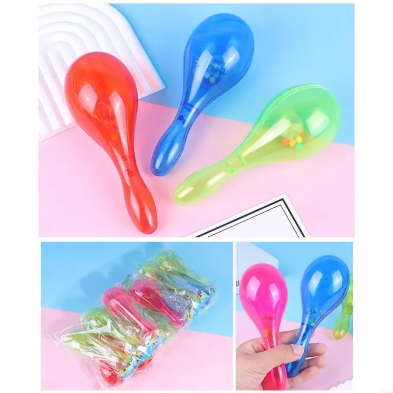 10 pezzi illuminazione interattiva maracas per pista da ballo con 6 modalità lampeggianti e design sicuro per bambini L8RB