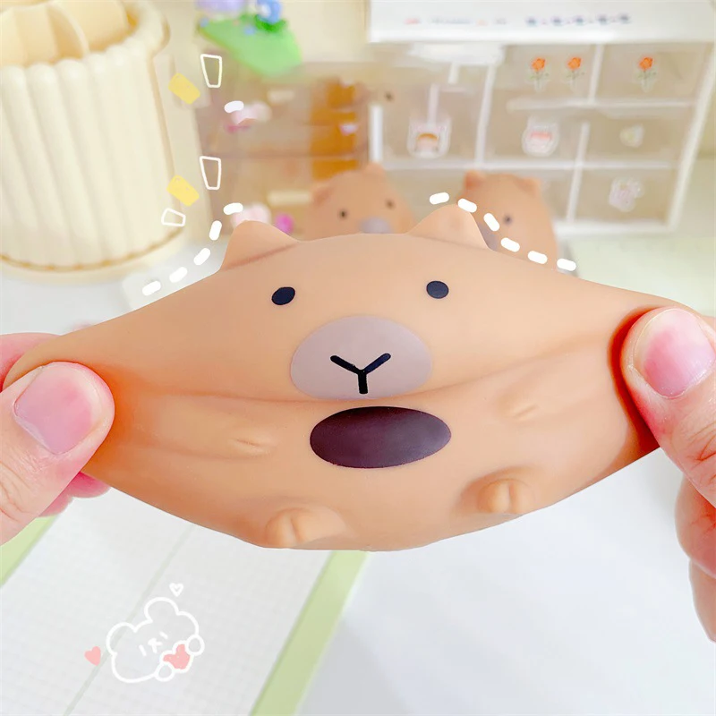 Cute Cartoon Capybara Mochi Pinching Toy Squishy Toy Slow Rebound Decompression Toys Stress Release Hand Relax Gifts