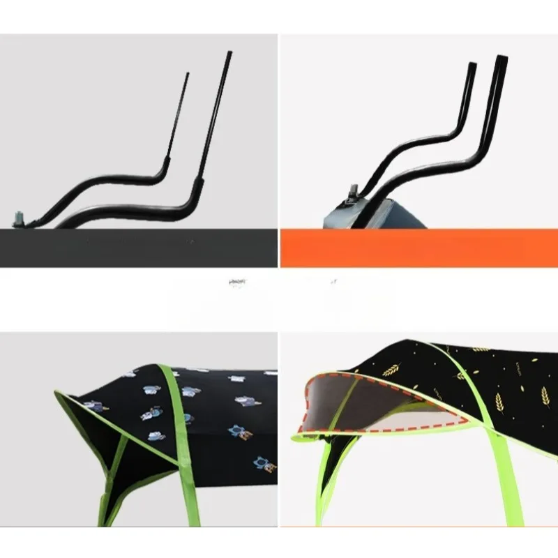 2026 New Detachable Safety Electric Vehicle Rain Cover Sunshade Windproof Cover Motorcycle Sun Umbrella Home Goods