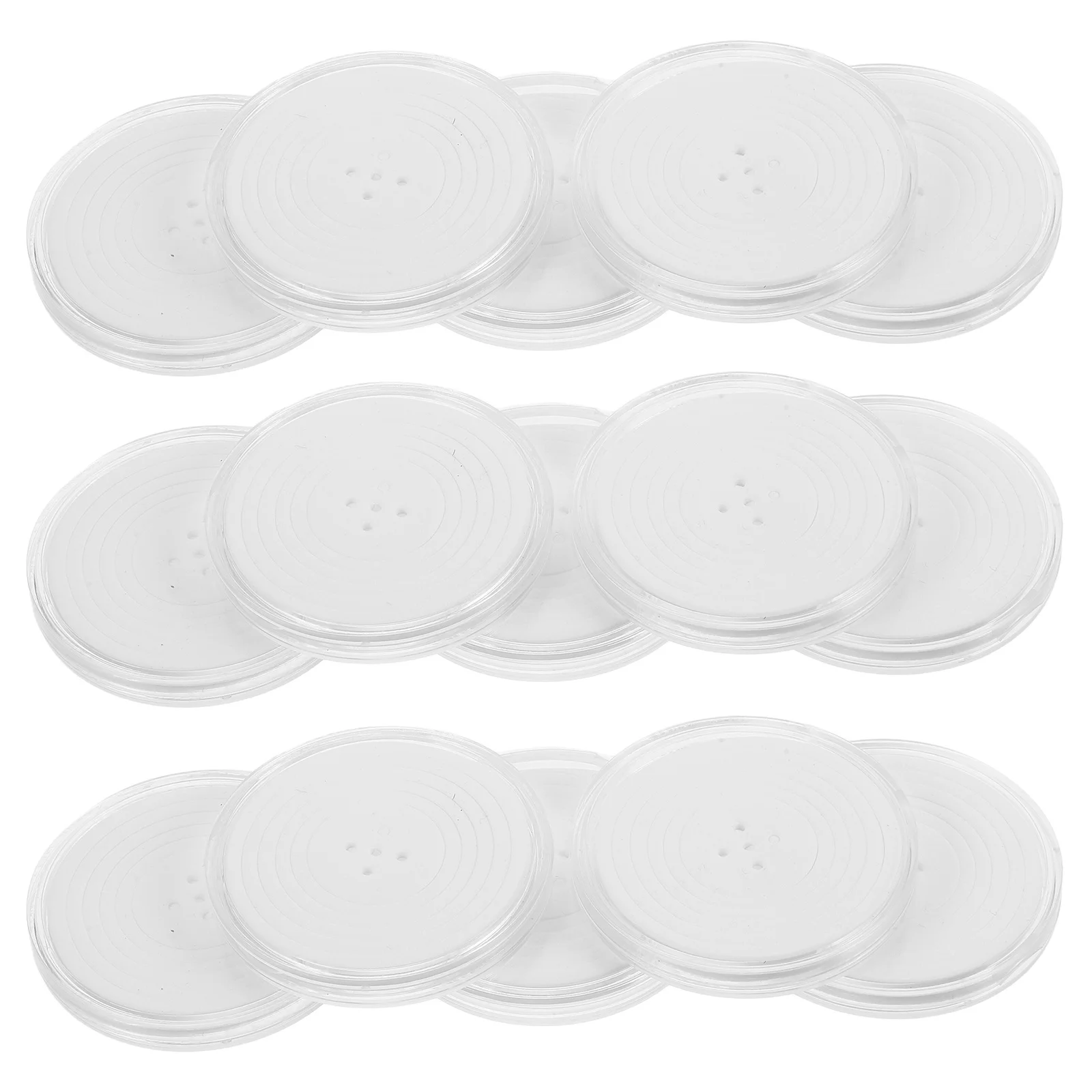 20 قطعة صندوق جمع العملات المعدنية شفافة قابلة للتعديل الحشو عملة التخزين المنظم لجامعي التحدي عملات العرض