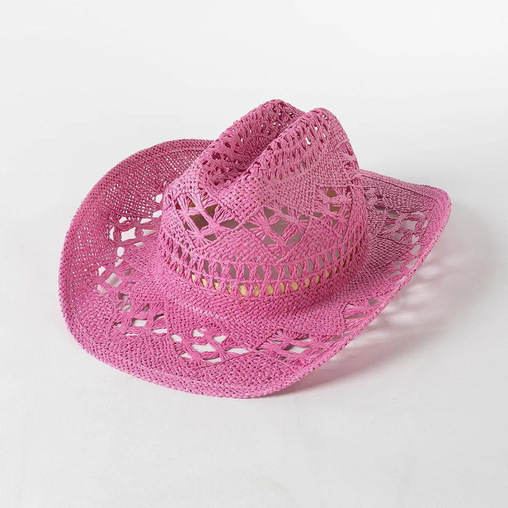 

Colorful Summer Men and Women Cowboy Hat Beach Sun Hat Travel Beach Jazz Cap Sun Protection Sun Hat Fashion Panama Hat 2023