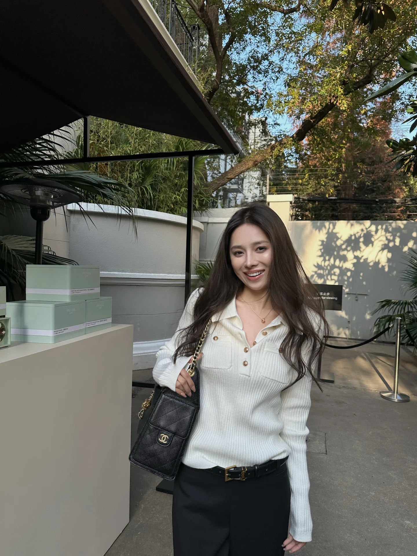 

NanaByNana Women's Neck Knitwear Striped Slimming Spring Fashion Casual Style Long Sleeve Polyester Nylon Blend