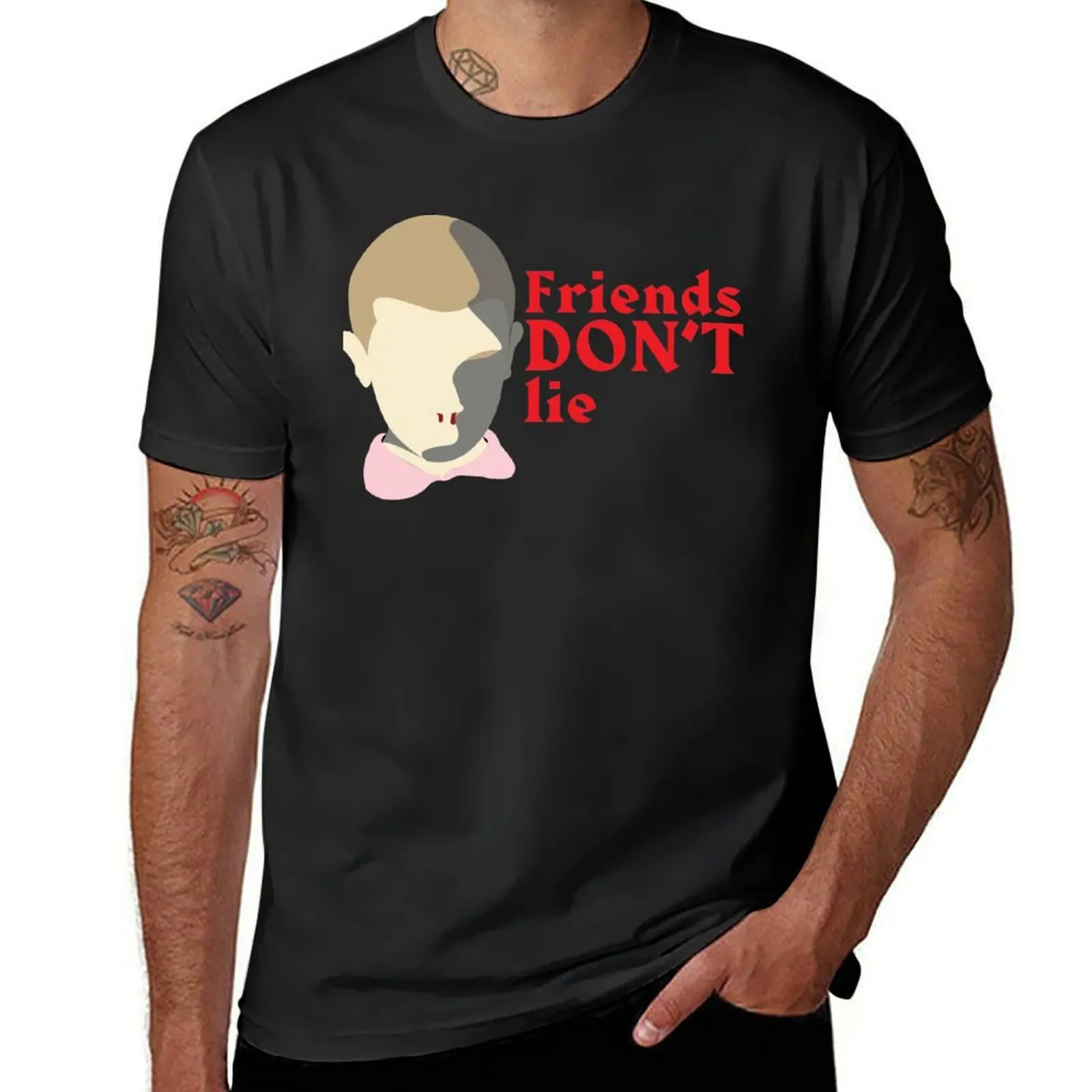 Friends don't lie T-Shirt heavyweights kawaii clothes for a boy anime clothes men graphic t shirts