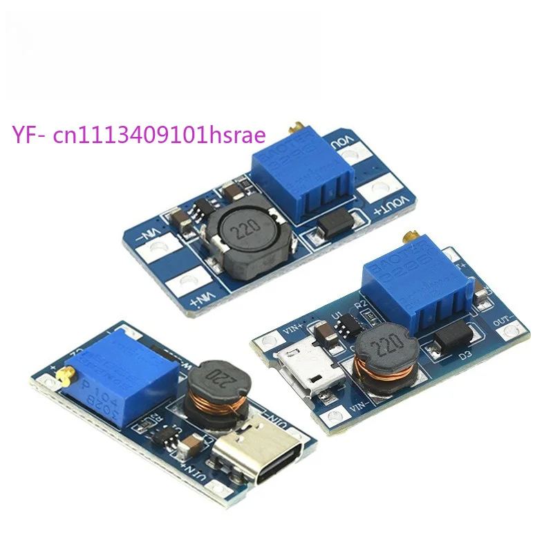 DC-DC Boost Module 2A Wide Voltage Input 2-24V Output 5/9/12/28V Adjustable