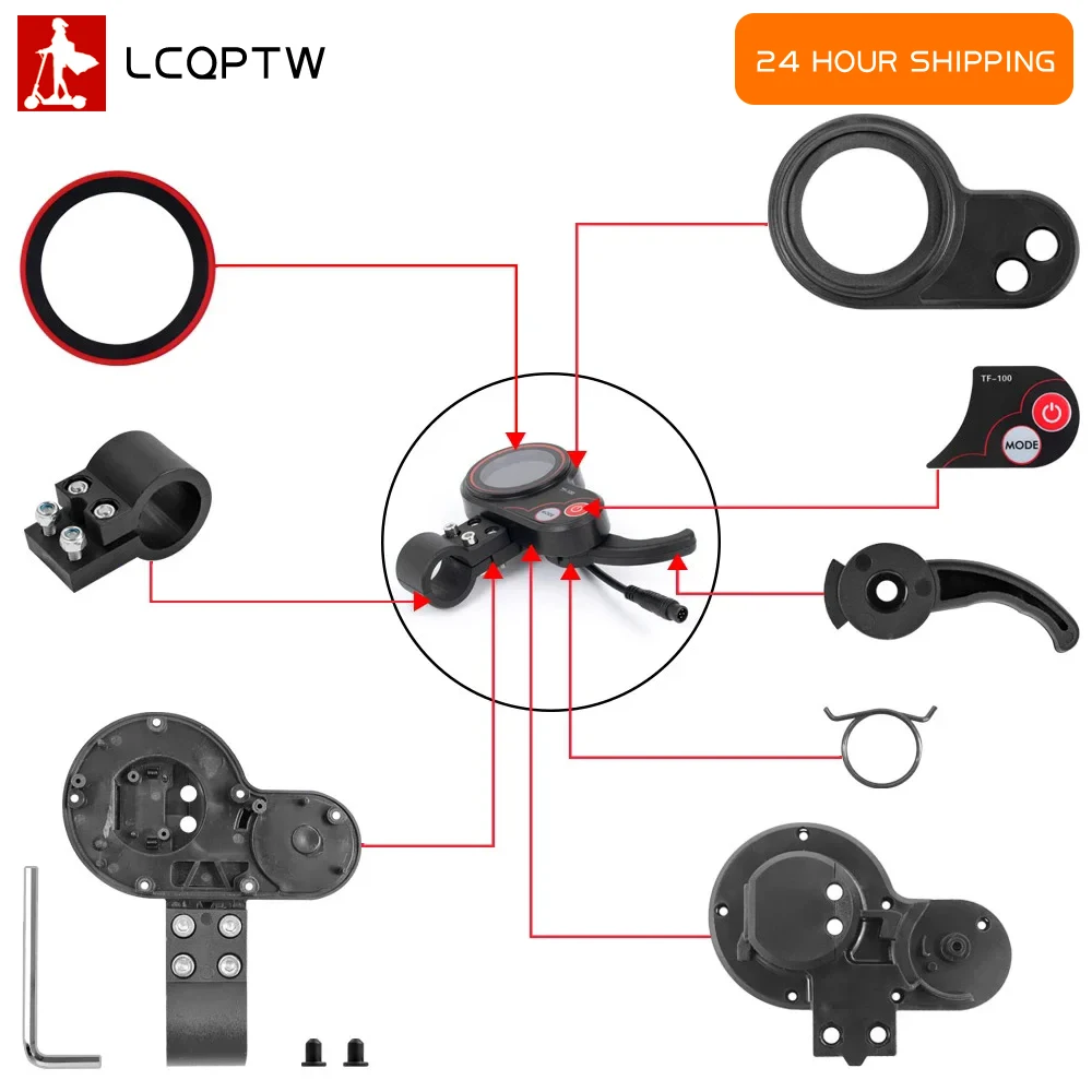 For Kugoo M4/Zero10x Electric Scooter High Quality Dashboard TF-100 LCD Display Instrument Cover Repairs Replacement Parts