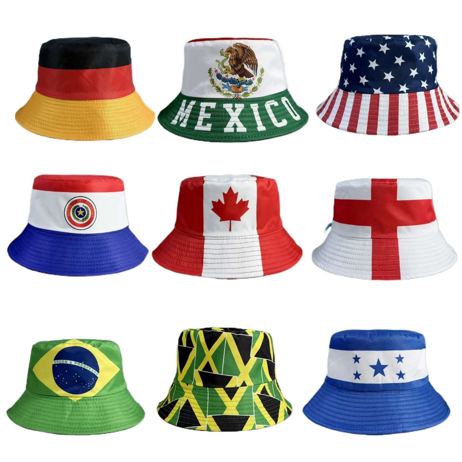 Cute Flag Bucket Hats Fashion Packable Patriotic Sun Cap Summer Travel Outdoor Fisherman Cap for Adults Women Men