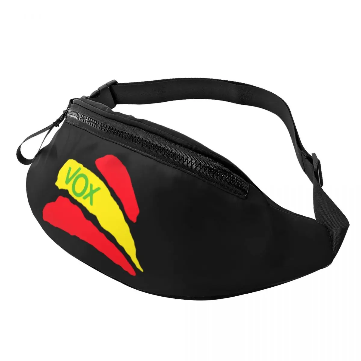 Vox-riñonera personalizada con bandera española para hombre y mujer, bolsa cruzada para la cintura, ideal para ir de viaje, para teléfono y Dinero