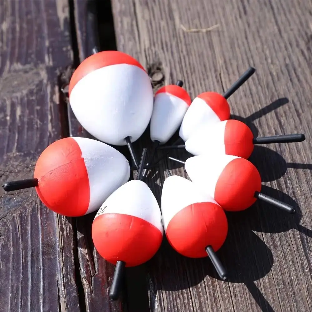 10Pcs/Set Portable 3/5/10/20g Fishing Float Fishing Tackle Red White Foam Floats Ball High Quality EVA Floats Sticks