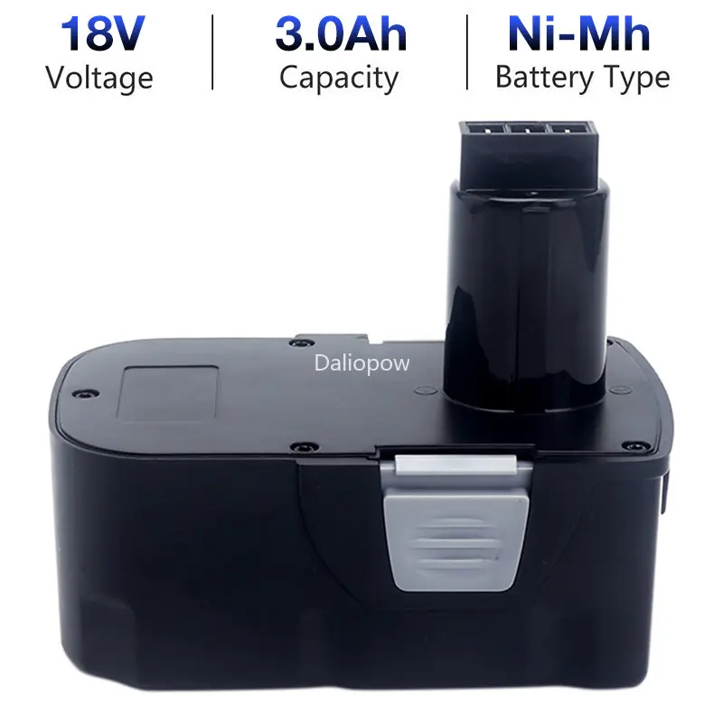 18V 3.0Ah Ni-MH Power Tools Replacement Rechargeable Battery for Interskol DA-18ER Cordless Drills Screwdriver 18V H18 Batteries