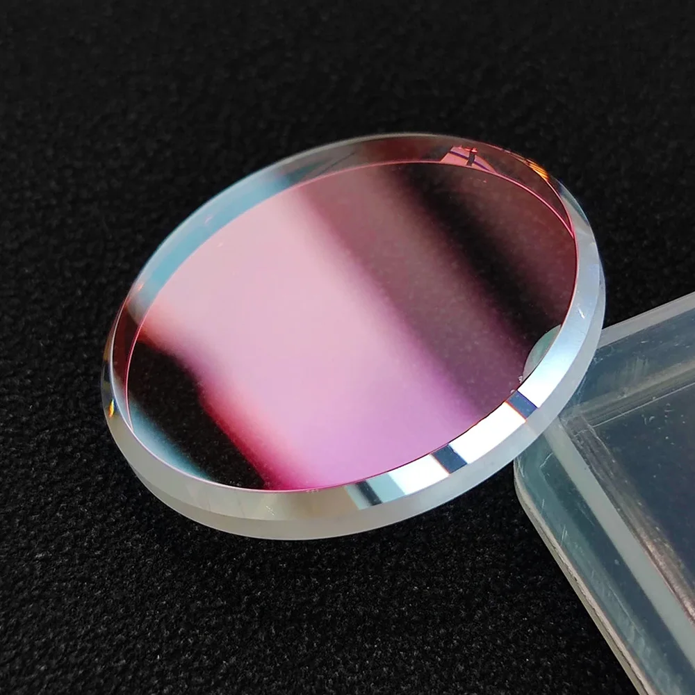 28 مللي متر * 2.8 مللي متر كبير الشطب الياقوت الزجاج شقة الأزرق/الأحمر/واضح/لا AR طلاء ساعة الزجاج صالح SKX013 SKX015 استبدال أجزاء وزارة الدفاع