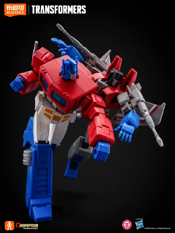 In Stock Blokees Transformers Champion Class Optimus Prime (Energon Universe) Action Figure Toys