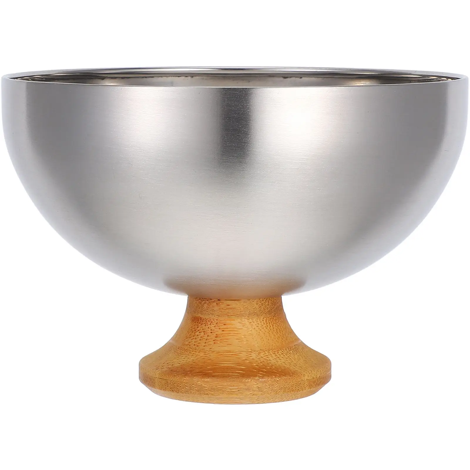 

Stainless Steel Burger Lid Oil-proof Food Home Steak Cover Protecting Dome Barbecue Portable Bamboo Restaurant