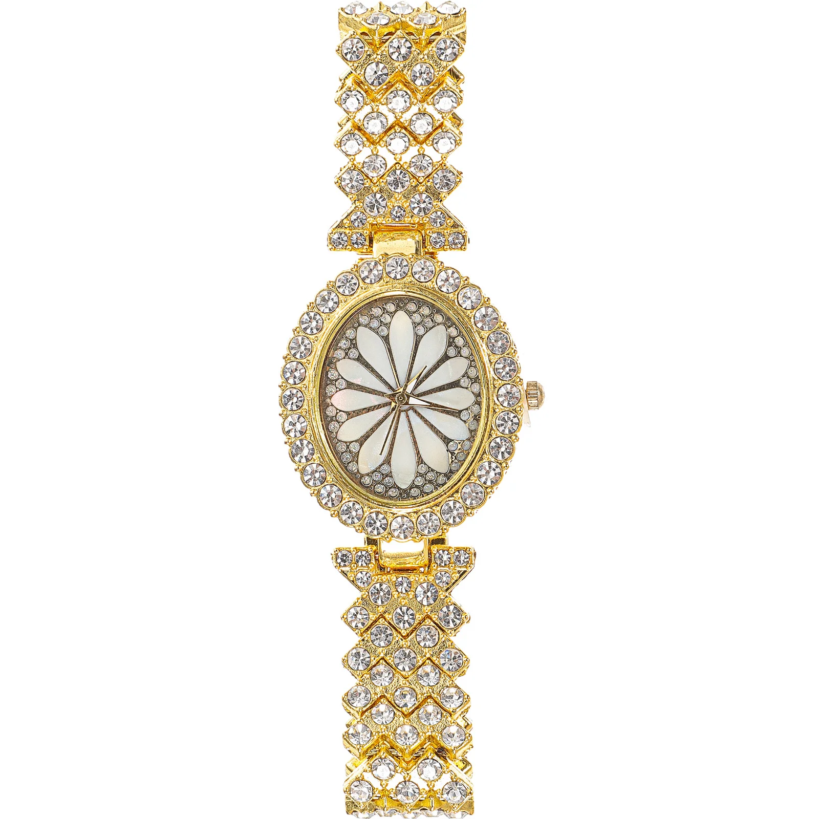 ساعة يد نسائية أنيقة مزينة بحجر الراين، زخرفة رائعة، ساعة يد مزخرفة كاجوال عصرية #1