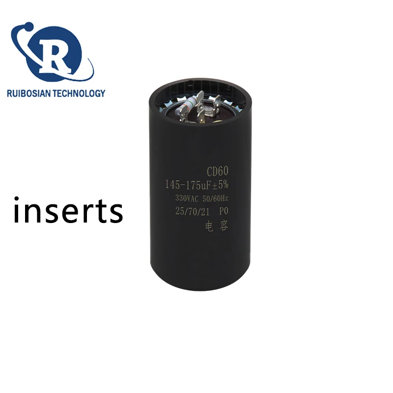 Kondensator rozruchowy kompresora lodówki/zamrażarki CD60 330V 47UF 64UF 75UF 80UF 53-64UF 72-88UF 108-130UF 145-175UF 161-193UF — zdjęcie produktu 3