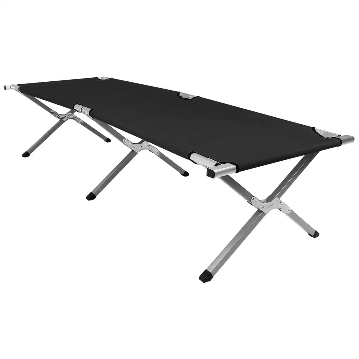 Portable aluminum folding crib camping bed