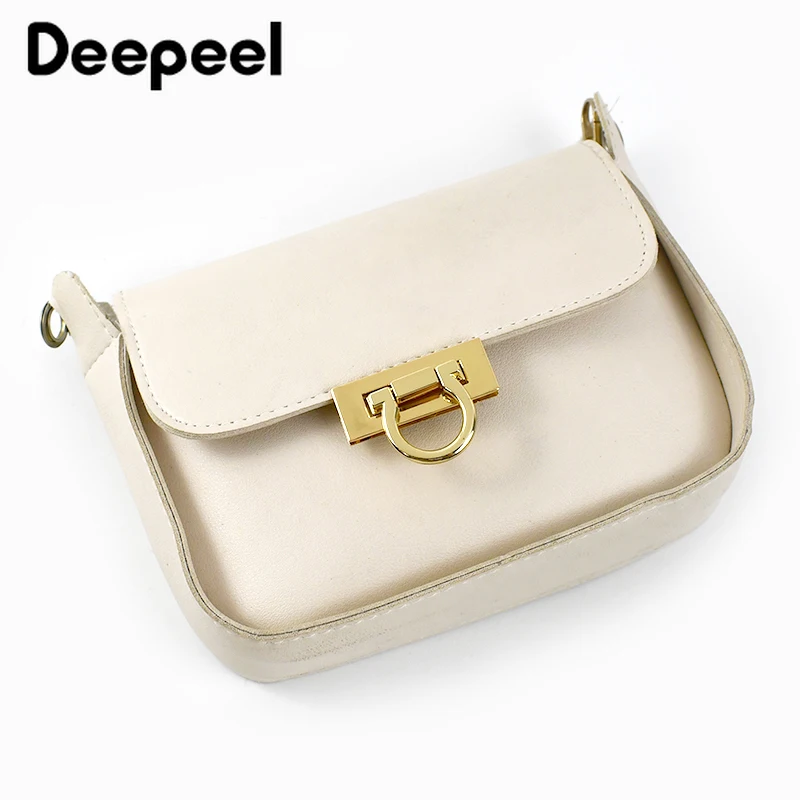 2Pcs Deepeel Metal Turn Twist Lock Clasp Bags Closure Buckle Handbag Purse Decor Snap Locks Clasps Luggage Hardware Accessories