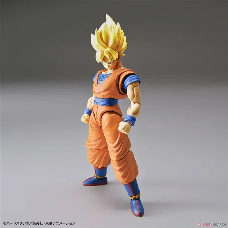 In Stock Bandai Dragon Ball Super Saiyan Goku Figure-Rise Standard Anime Action Figure Assembly Model Doll Toy Kids Hoilday Gift