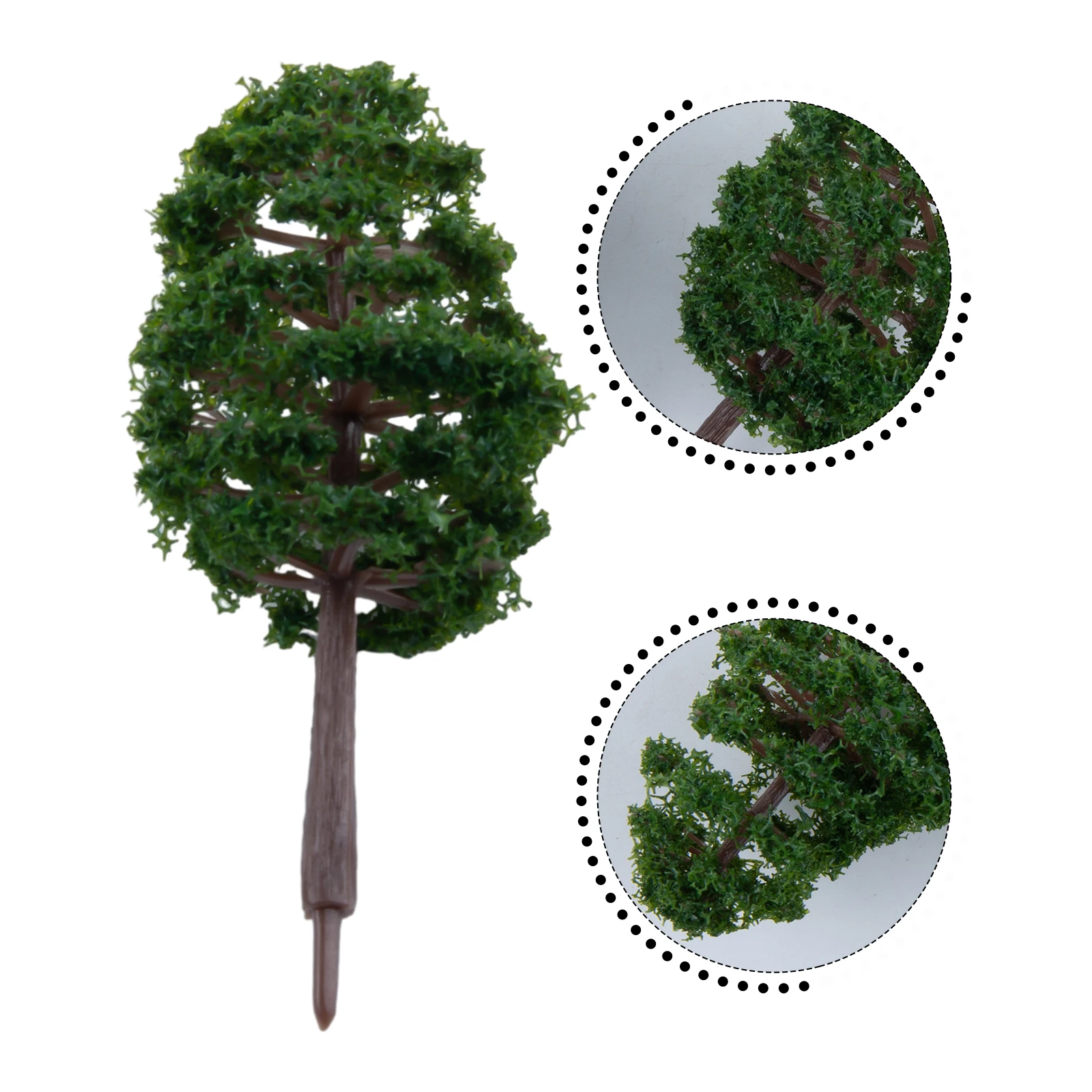 20pcs Plastic Model Train Artificial Miniature Tree Scenery Railroad Decoration Building Landscape Accessories DIY Miniatures