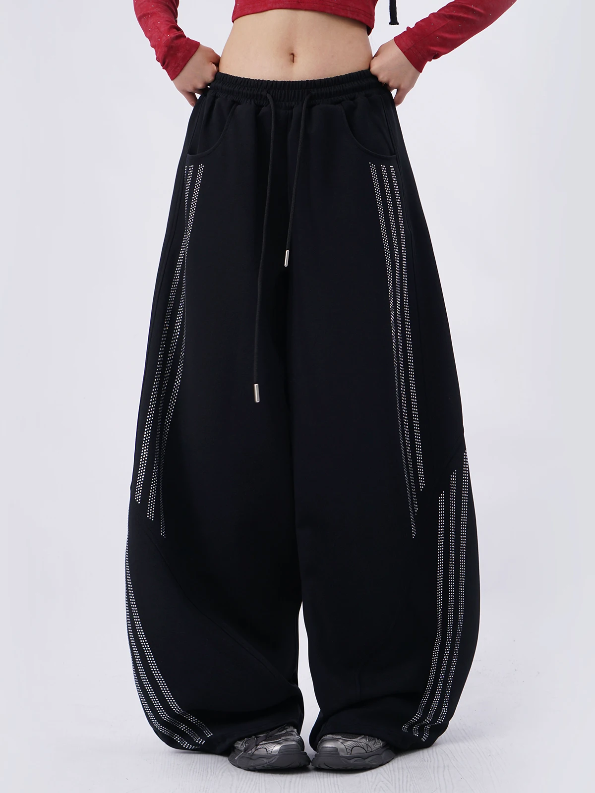 Black Loose Jazz Style Women's - đánh giá và giá Street Fashion Kpop
