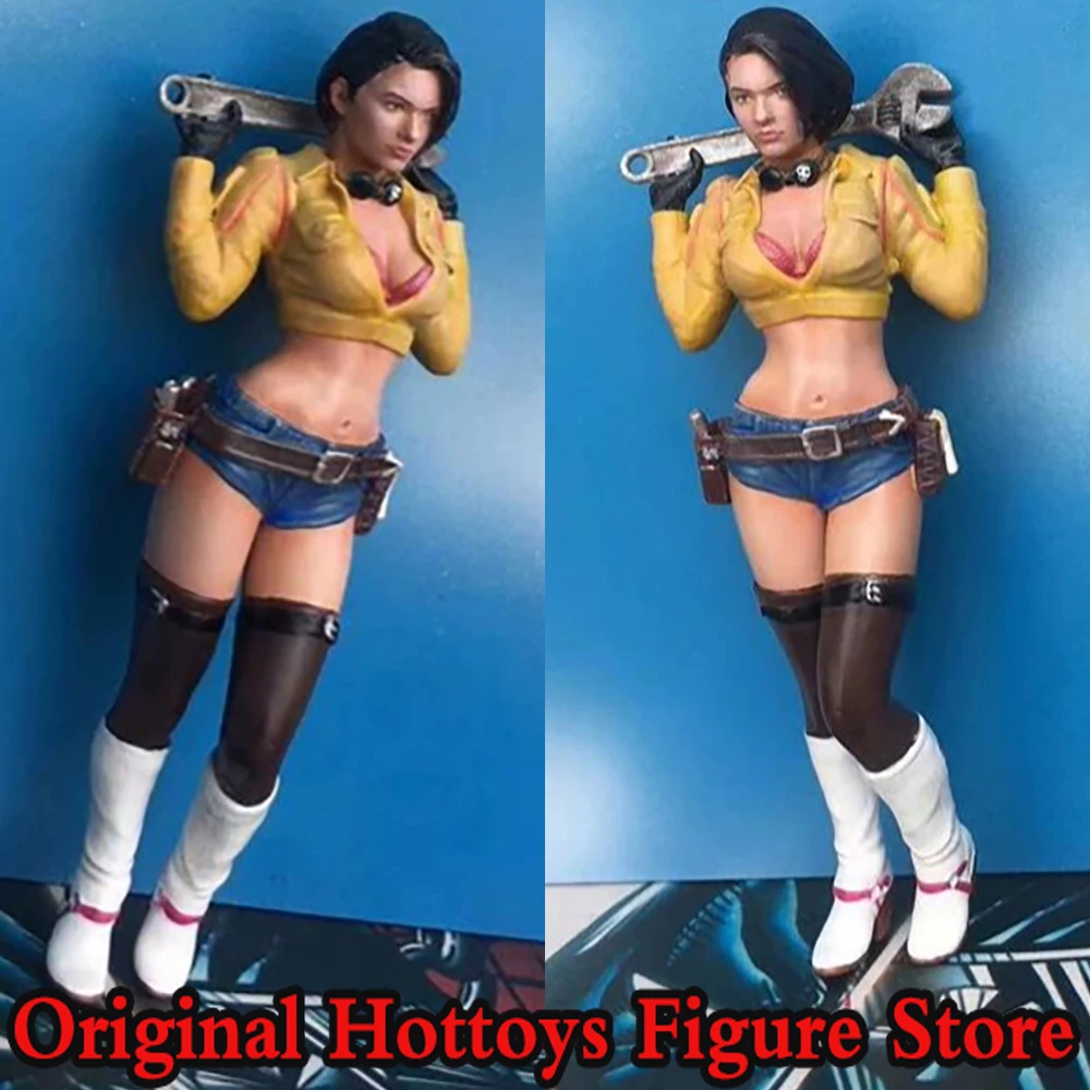 

In Stock 1/18 Scale Female Soldier Racing Beauty Mechanic Painting Sculpture Full Set About 9cm Action Figure Doll Gifts