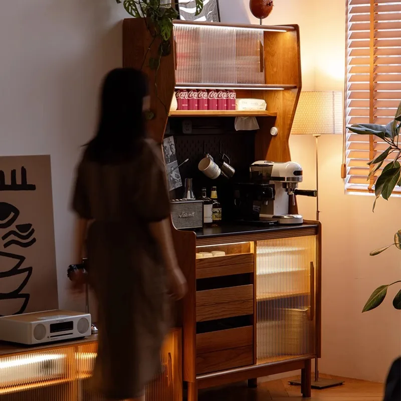 Beistellschrank aus massivem Kirschholz