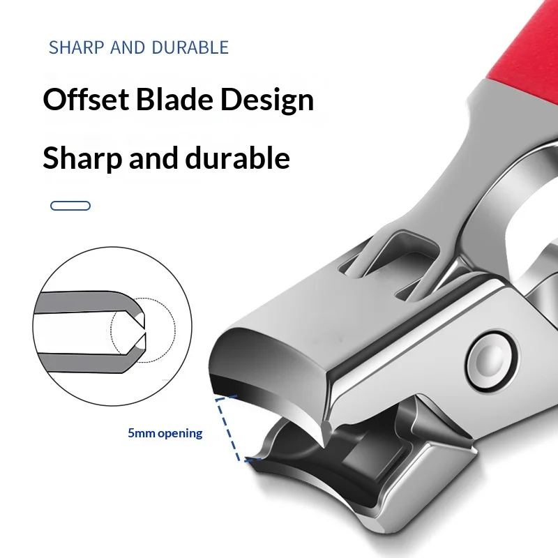 Large Opening Home Use Nail Clippers Anti-Splash Thick Hard Nail Scissors Specialized Nail Cutter for Household