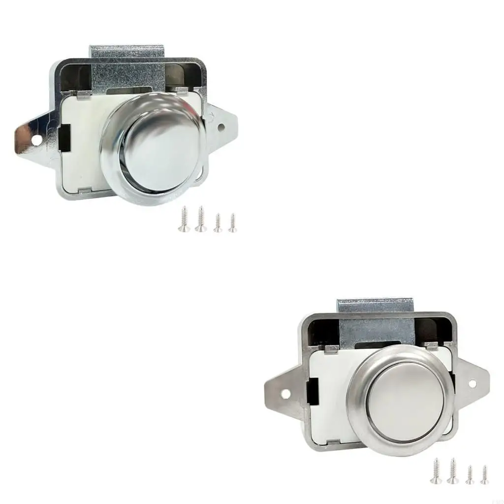  Universal Push Button Latches Push Lock Keyless Door Lock for Campers Furniture