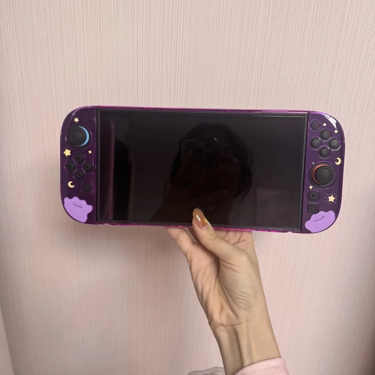 Cute Pokemon Ditto Switch 2 Protective Case Anime Game  Ns2 Hard Shell Accessories Boys Gift view 5