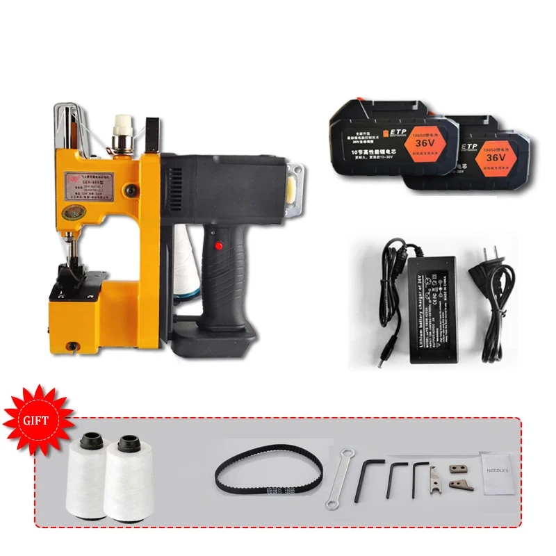 

Portable Packaging Machine Electric Sewing Machine Lithium Battery Woven Bag Rice Bag Sealing Machine