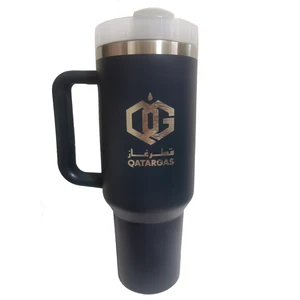 Tumbler với nắp rơm, chai nước bằng thép không gỉ cho tiêu chuẩn, thủy tinh nhiệt chân không, cốc nhiệt điện lạnh, 40 oz 8 Cup Stanley Style Style - 2