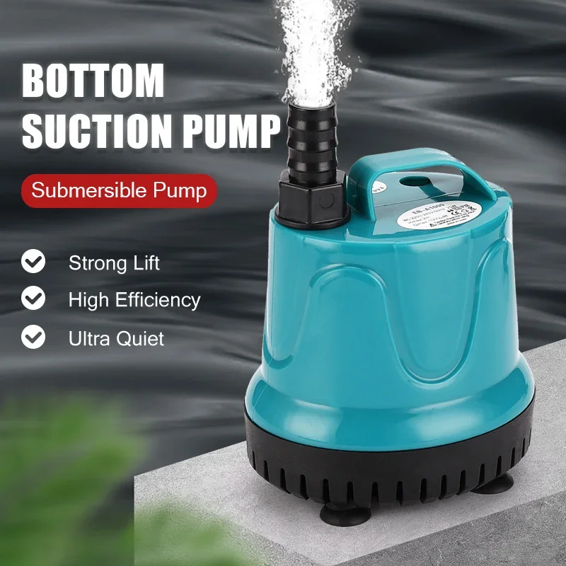 Bottom Suction Water Pump Aquarium 220V-240V Submersible Water Pump For Water Cycle and Pumping of the Fish Tank