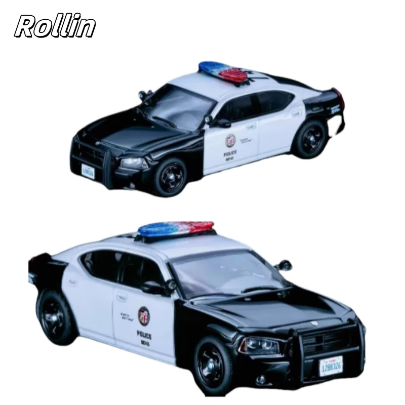 

In stock 1:64 Dodge Charger Los Angeles Police LAPD die-cast simulation alloy car model, boys' toy, adult decorative item.