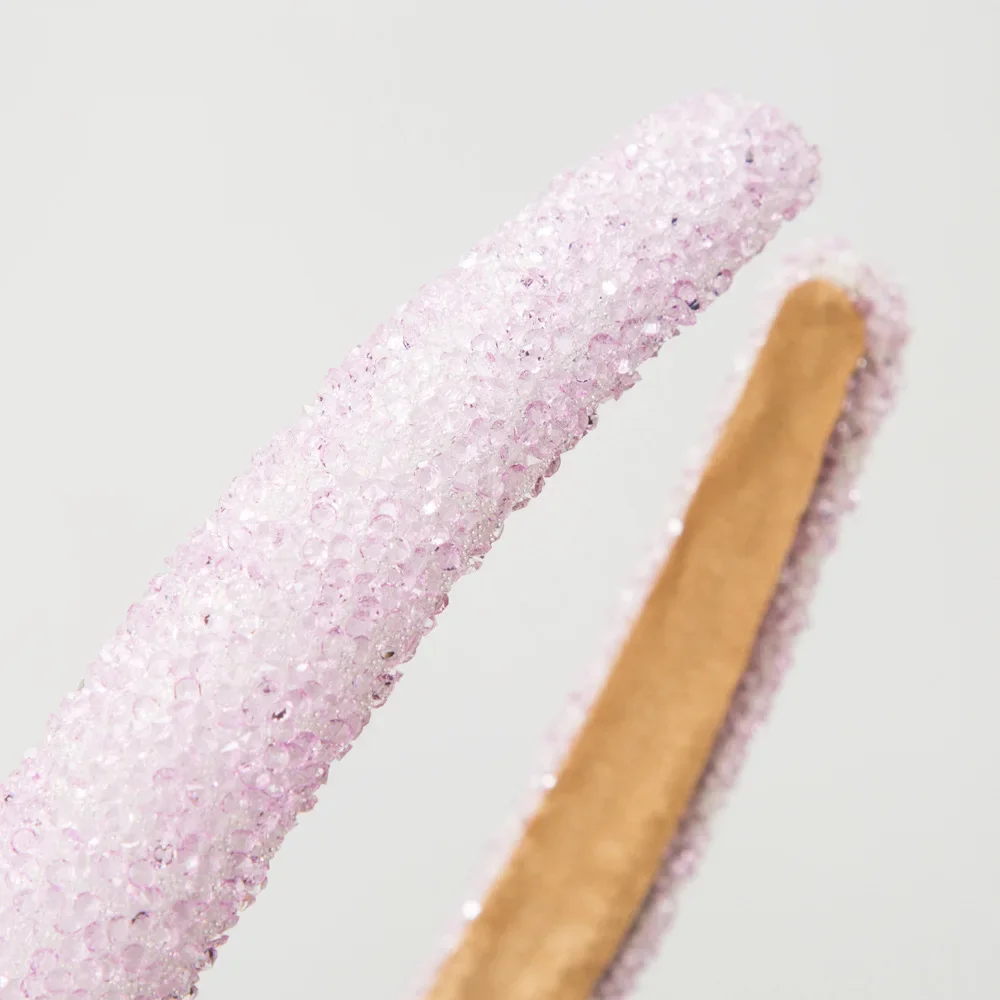 Frosted Candy Color Headband Pastel Shimmering Hairband Casual Beach Vacation Headwear Clean Aesthetic Hair Ornament Hoop view 4
