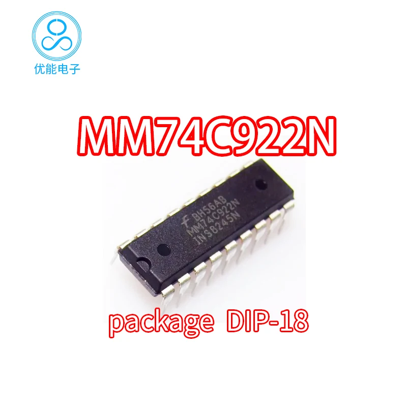 Imported MM74C922N dual in-line 74C922N 74C922 encapsulated DIP-18 multiplexer