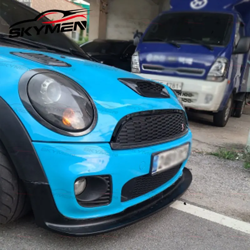 ミニJCW R56 R57 R58 R59前期型用カーボンフロントリップ、ガラス繊維