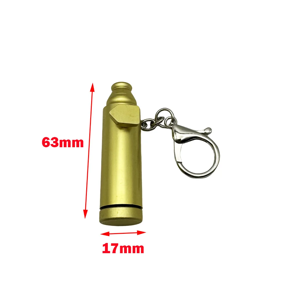 63*17mm Pfefferstreuer Premium Metall SnufBullet Gewürzspender Süßstoff Tragbare Reiseaufbewahrung – Detail 1
