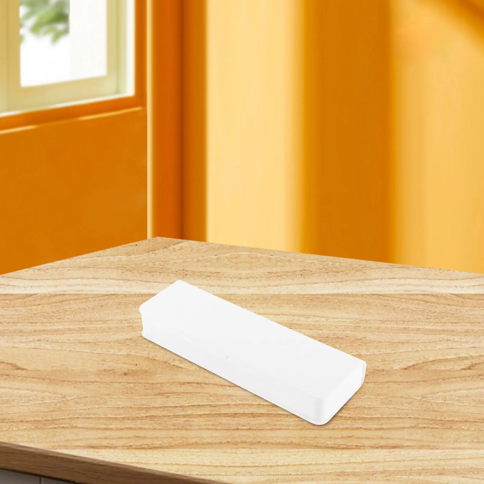 

4Pcs White Plastic Pencil Box Organizer Snap-Lock Lightweight Stationery Case School Office Travel Pens Pencils Supplies