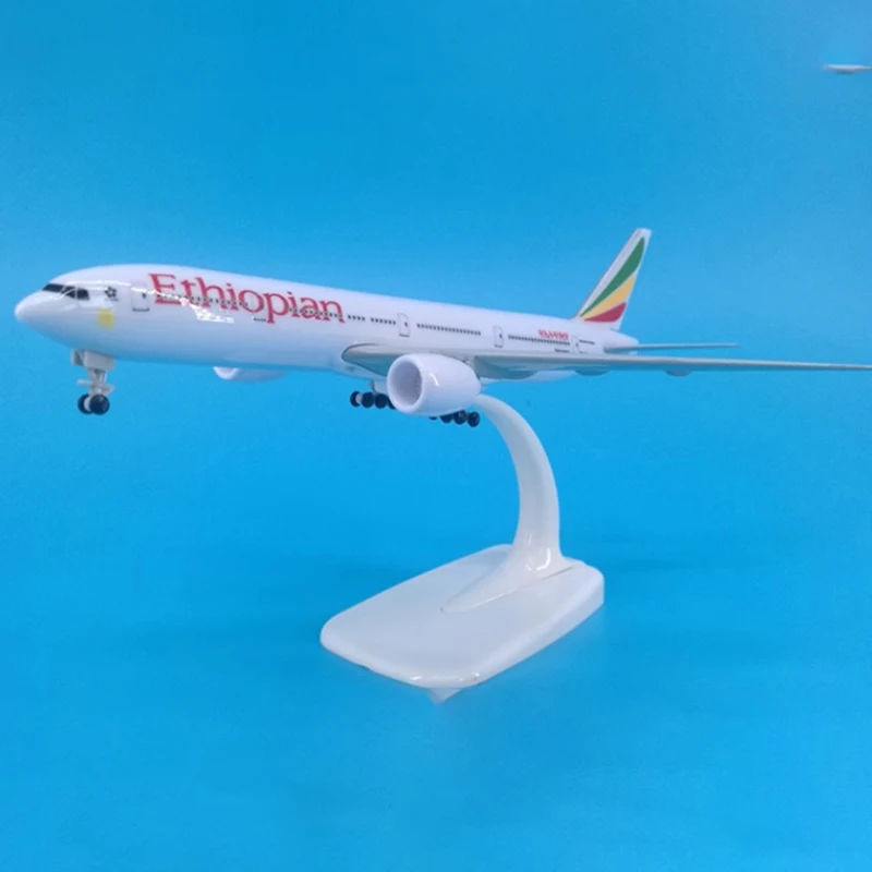

20CM Diecast Alloy 1/400 Ethiopian Airlines 787 B787 Airplane Aircraft Model Metal Diecast Aircraft Toy For Collection Toys Show