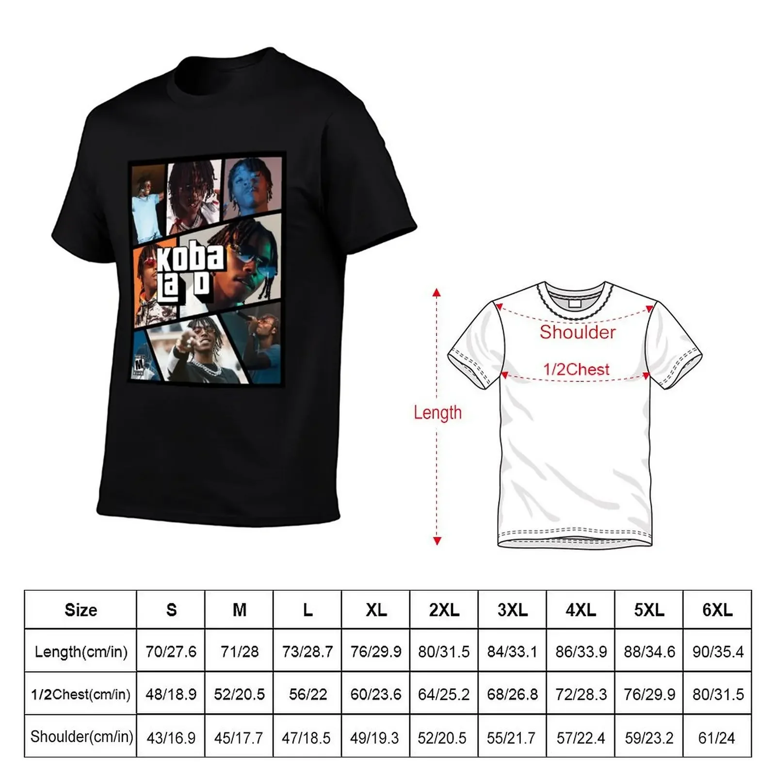 Koba La D GTA V French rap PP T-Shirt graphics aesthetic clothes mens shirts graphic tee