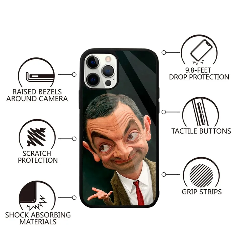 Funny Mr B- BeanS   Phone Case Strong Magnetic For IPhone 16,15,14,13,Pro,Max,Plus,11,12,Mini For Magsafe Wireless Charging