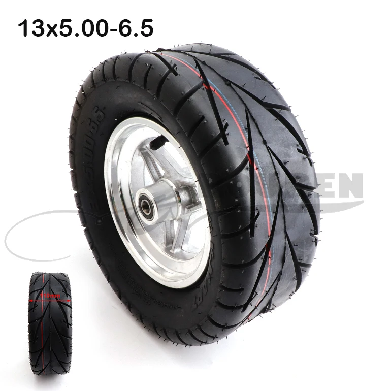 

13 Inch 13x5.00-6.5 Tyre Pneumatic tire alloy wheels for Motorcycle FLJ K6 Electric Scooter Wheel Go-Kart Accessories