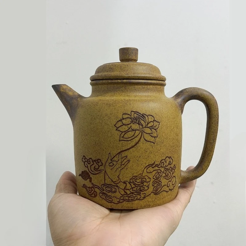 

380ml High Quality Zisha Section Mud Teapot Yixing Purple Clay Tea Infuser Chinese Filter Beauty Kettle Master Handmade Tea Set
