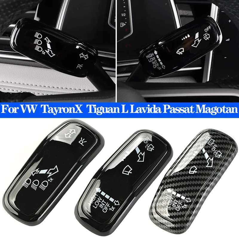 Car Steering Wheel Turn Signal Wiper Switch Lever Cover For VW Tayron X Tiguan L Lavida Passat Magotan Polo Golf 7 Golf 8 Jetta