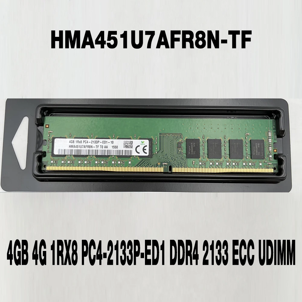 

1PCS 4GB 4G 1RX8 PC4-2133P-ED1 DDR4 2133 ECC UDIMM For SK Hynix RAM Memory HMA451U7AFR8N-TF