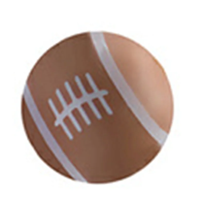 10pcs New Football Basketball Baseball Volleyball Rugby Silicone Beads For DIY Making Bracelet Keyring Keychain Accessories