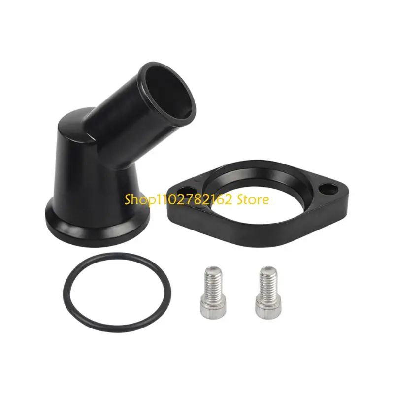 

547B 45 Degree Rotation Polished Aluminum Thermostat Housing Water Neck For BBC Engines Efficient Cooling