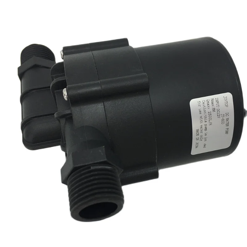 JT-60D miniature Brushless DC Water pump 12V 24V 2500~3500L/H circulation booster water pump Water heater maximum lift 10M