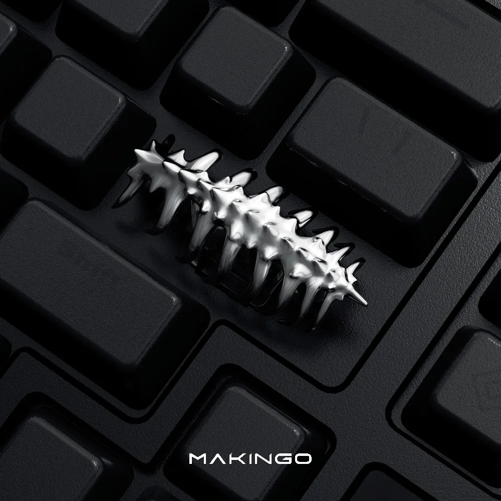 

Alien Surrounding Face Hugging Worm Keycap 2.25U Metal Enter Key Ergonomics Accessory Keyboard Caps Cross Axi Body Customization