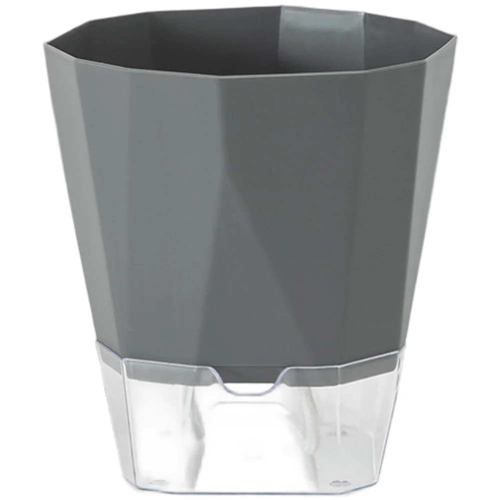 Modern Nordic Style Self Watering Plant Container Made from PP Plastic with Transparent Base for Easy Water Level Check