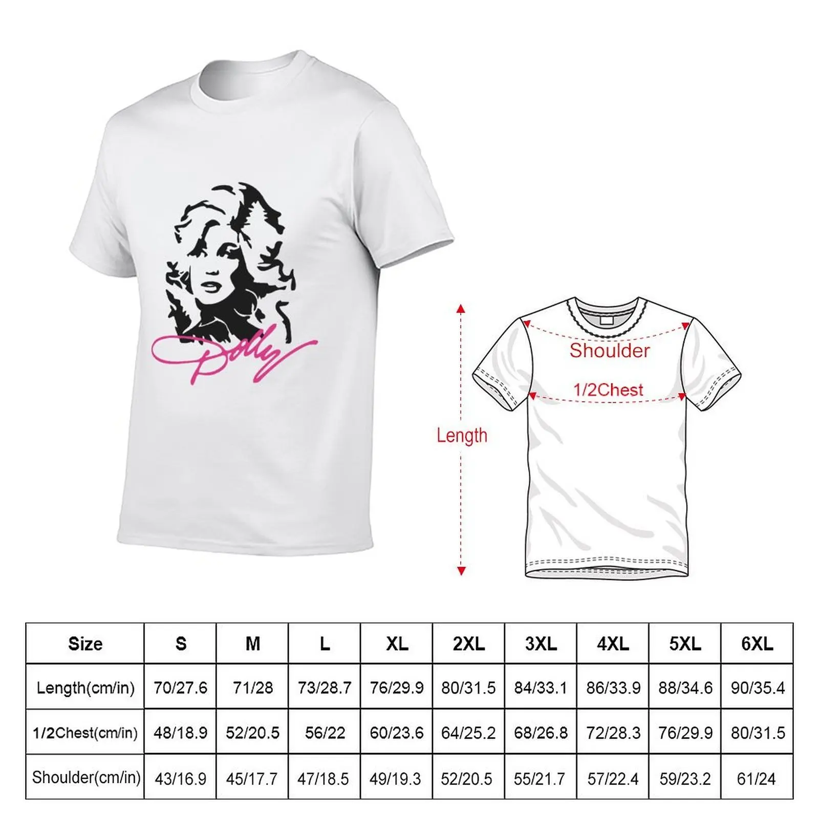 Dolly Parton Country T-Shirt anime stuff vintage t shirts t shirt men 100℅ cotton